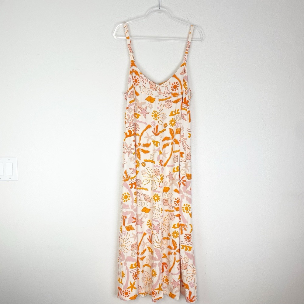 Label of Love Dress XL Maxi Sundress Boho Coastal‎ Beach Resort Relaxed Pockets